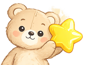 Bear with star